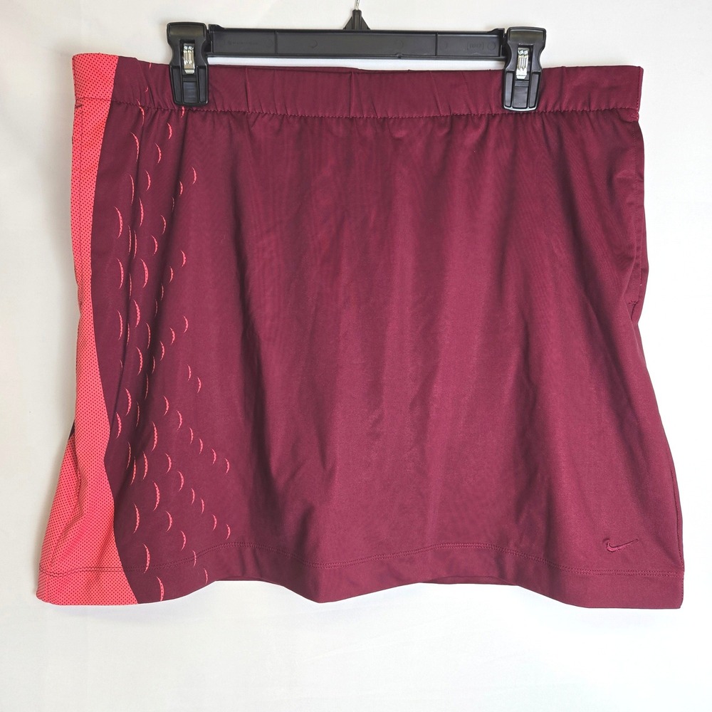 Nike Golf Skort Pockets Red‎ Pink Athleisure Sporty Activewear Medium 8-10